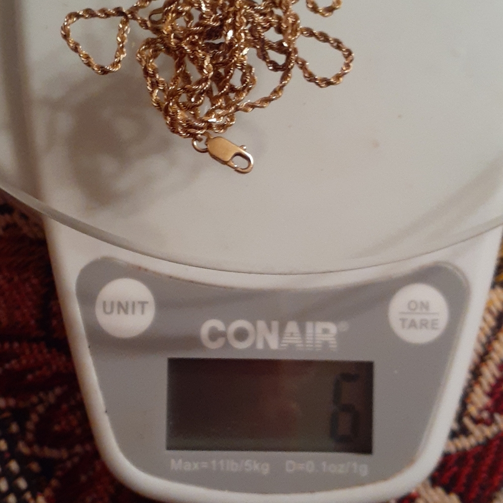 14k Solid Rope Chain. - image 5